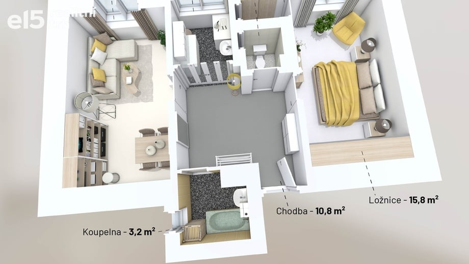 Prodej byty 2+1, 53 m² - Praha - Dejvice