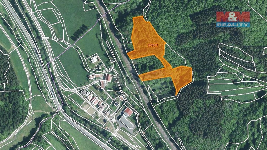 Prodej lesa 11 283 m², Lužná
