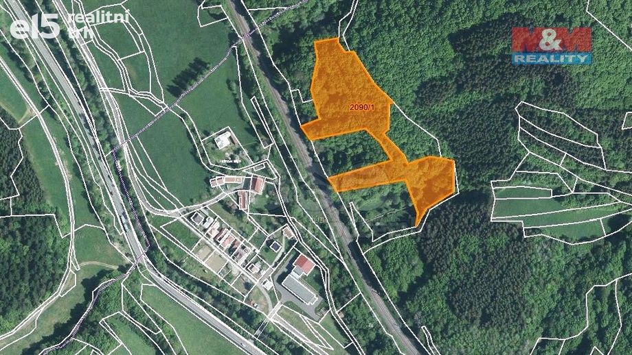 Prodej lesy, 11 283 m² - Lužná