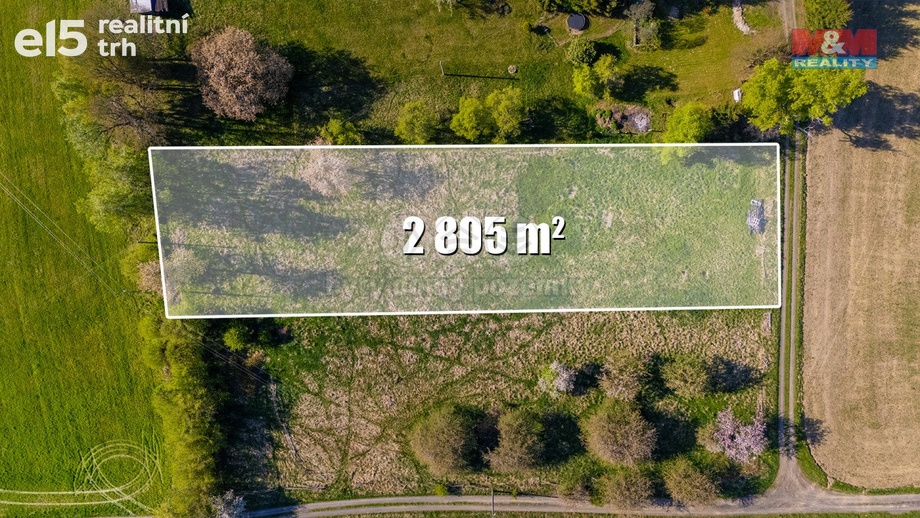 Prodej pozemky pro bydlení, 2 805 m² - Velký Šenov