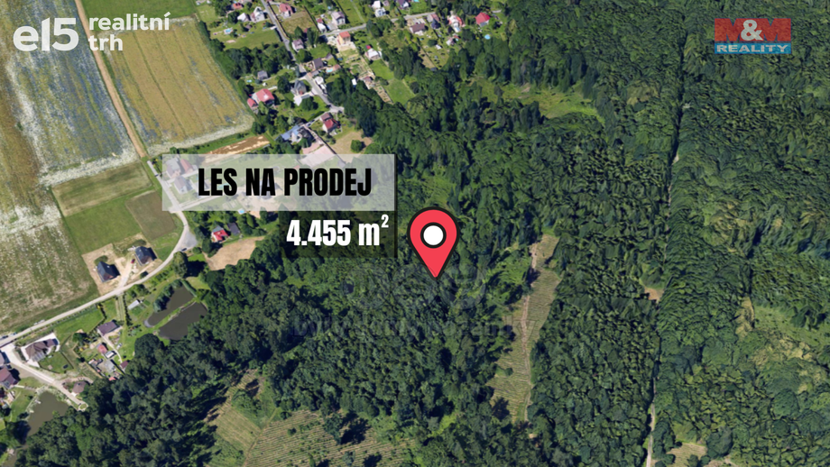 Prodej lesy, 4 455 m² - Petřvald