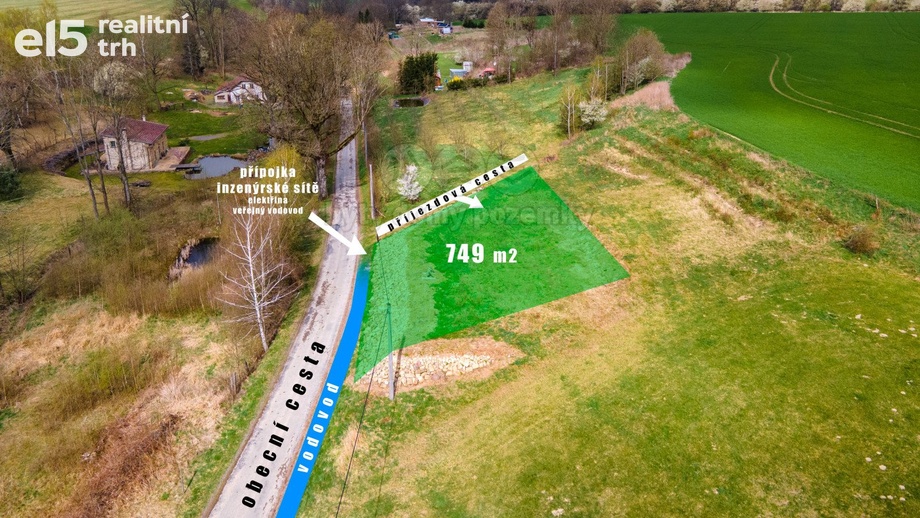 Prodej pozemky pro bydlení, 749 m² - Anenská Studánka