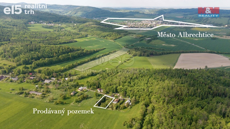Prodej pozemky pro bydlení, 2 486 m² - Město Albrechtice - Burkvíz