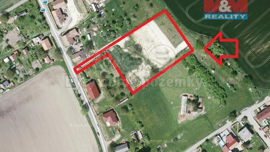 Prodej stavebního pozemku 5 749 m², Sobětuchy