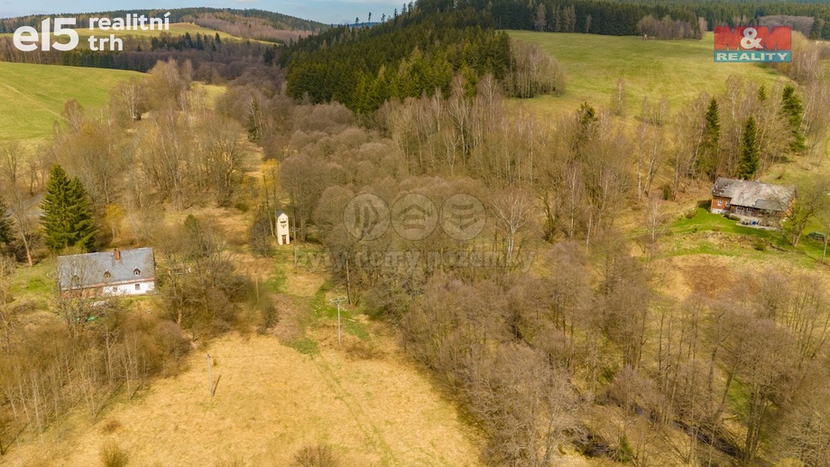 Prodej pozemky - trvalý travní porost, 2 537 m² - Kraslice - Valtéřov