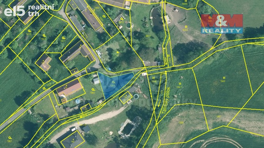 Prodej pozemky - zahrady, 266 m² - Tálín - Kukle