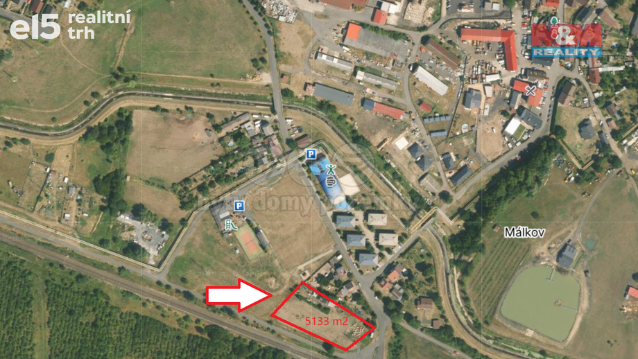 Prodej pozemky - zahrady, 5 133 m² - Málkov