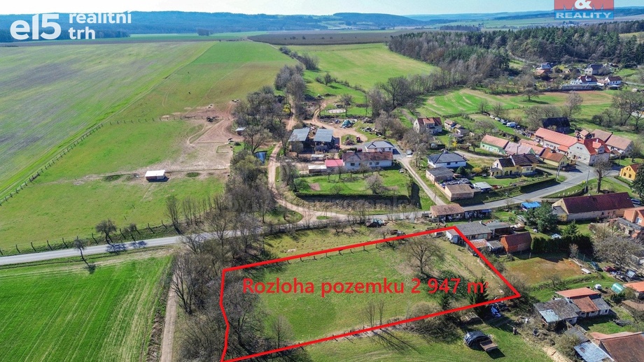 Prodej pozemky pro bydlení, 2 948 m² - Pastuchovice