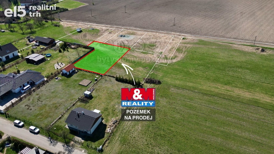 Prodej pozemky pro bydlení, 1 196 m² - Hřibiny-Ledská - Hřibiny