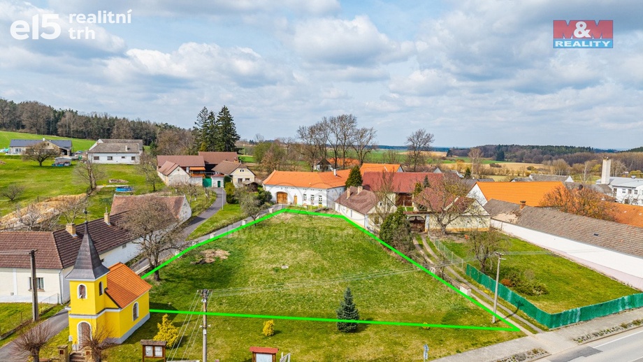 Prodej pozemky pro bydlení, 1 200 m² - Bečice