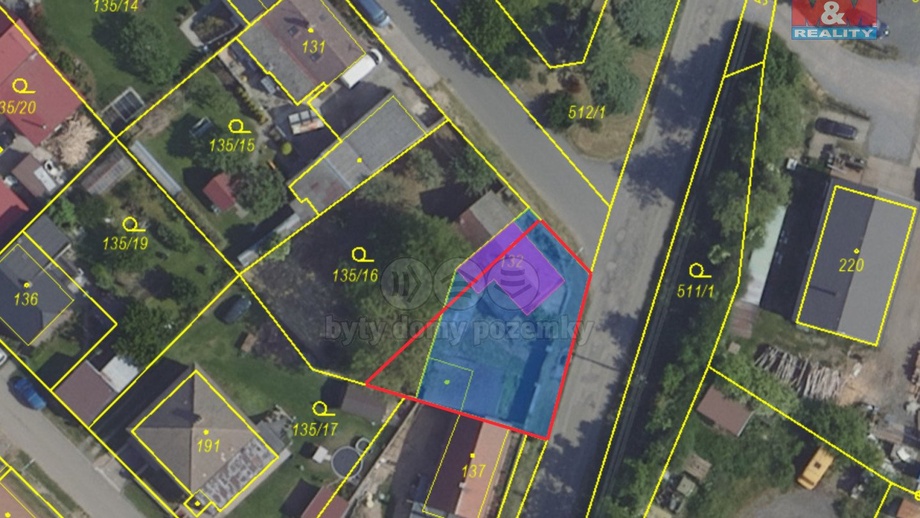Prodej stavebního pozemku 360 m², Libenice