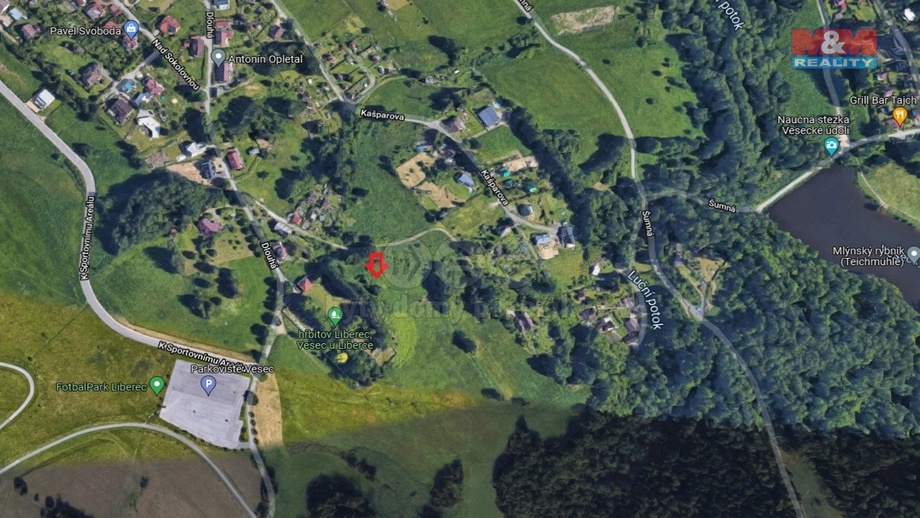 Prodej pozemky - zahrady, 5 261 m² - Liberec XXV-Vesec