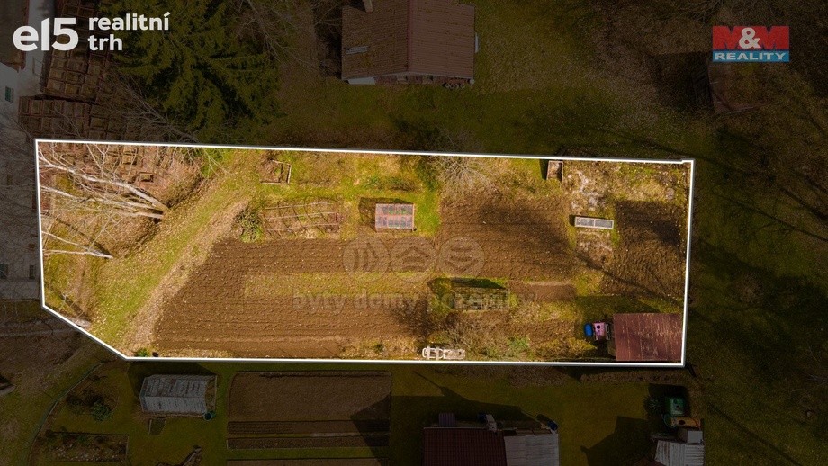Prodej pozemky - zahrady, 841 m² - Velhartice