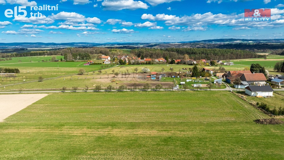 Prodej pozemky pro bydlení, 1 110 m² - Hřibiny-Ledská - Hřibiny
