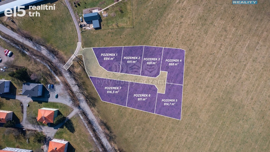 Prodej pozemky pro bydlení, 6 839 m² - Strašice