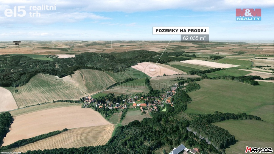 Prodej zemědělská půda, 62 035 m² - Slabce - Modřejovice