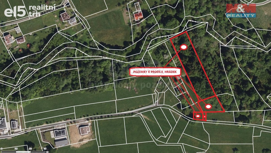 Prodej pozemky - trvalý travní porost, 4 783 m² - Hrádek