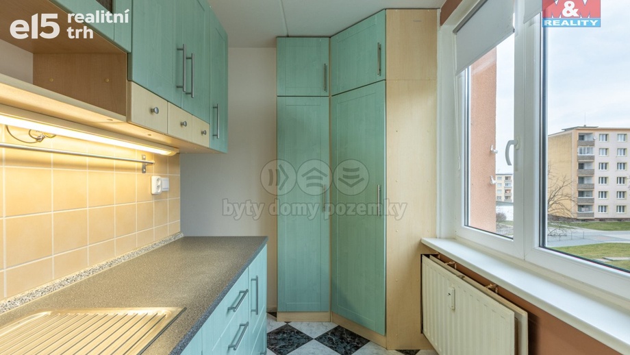 Prodej byty 2+1, 54 m² - Louny