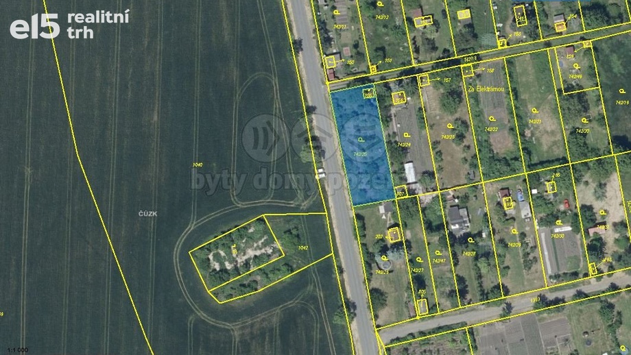 Prodej pozemky - zahrady, 1 006 m² - Vršovice