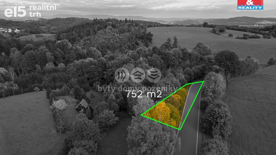 Prodej lesy, 752 m² - Kosov
