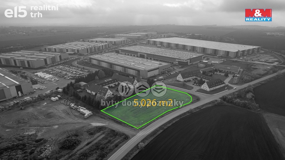 Prodej pozemky pro komerční výstavbu, 5 026 m² - Olomouc - Slavonín