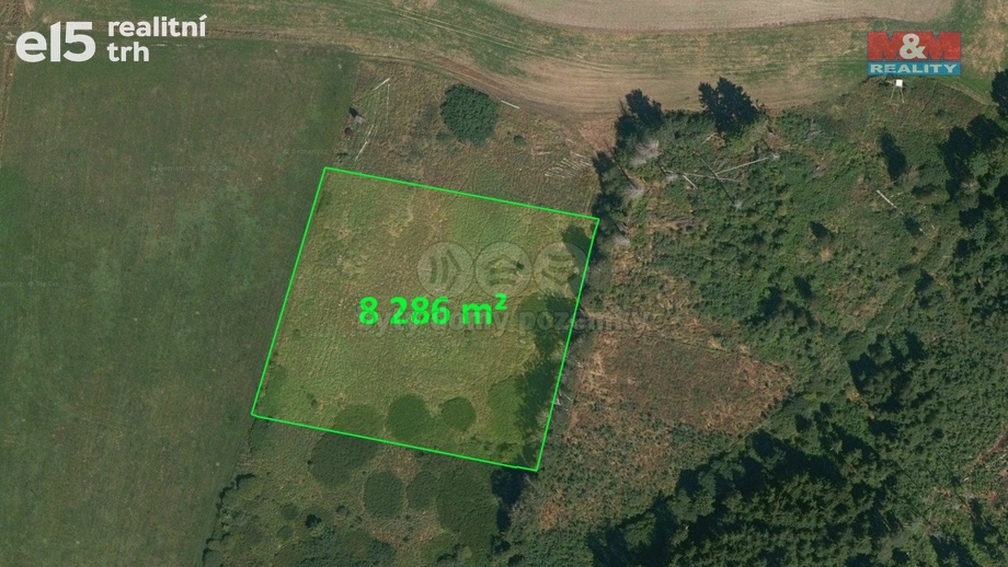 Prodej pozemky - trvalý travní porost, 8 286 m² - Komárov