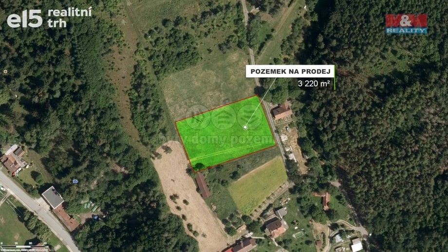 Prodej pozemky - trvalý travní porost, 3 220 m² - Stražisko