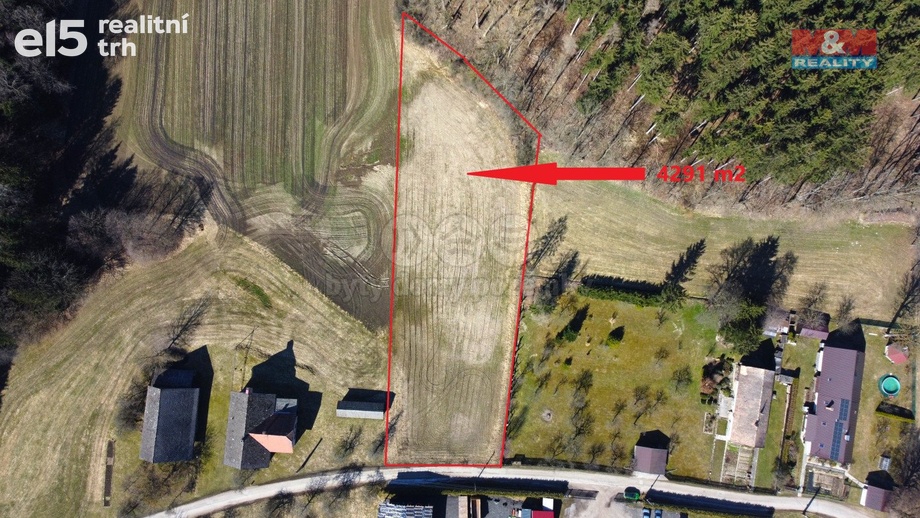 Prodej pozemky pro bydlení, 4 291 m² - Žamberk