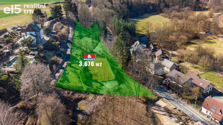 Prodej pozemky pro bydlení, 3 676 m² - Ústí nad Orlicí - Oldřichovice
