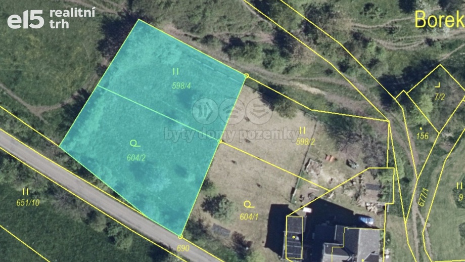 Prodej pozemky pro bydlení, 1 399 m² - Malšovice - Borek