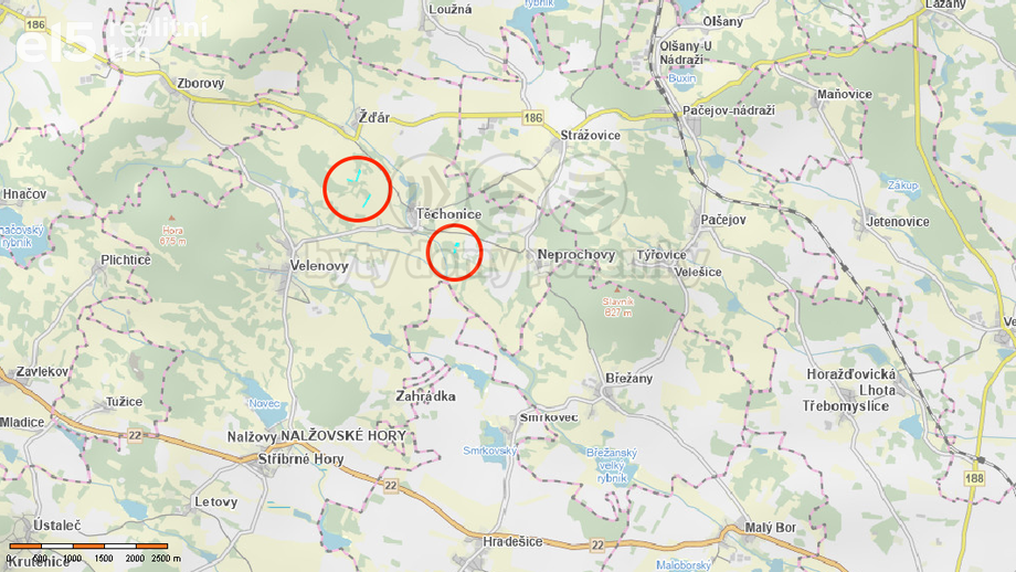 Prodej pozemky - trvalý travní porost, 15 663 m² - Nalžovské Hory - Těchonice