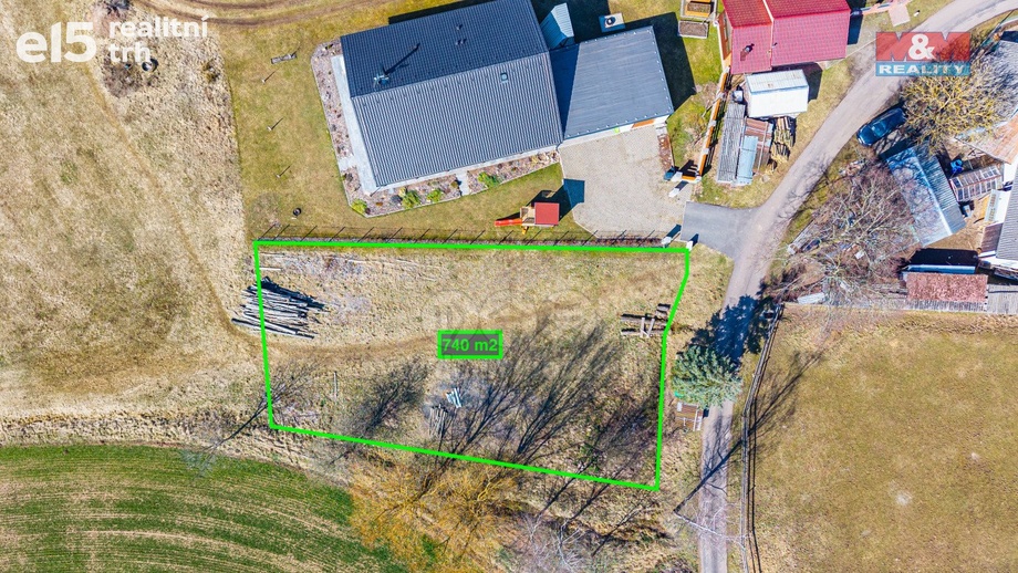 Prodej pozemky pro bydlení, 740 m² - Nová Ves u Chýnova