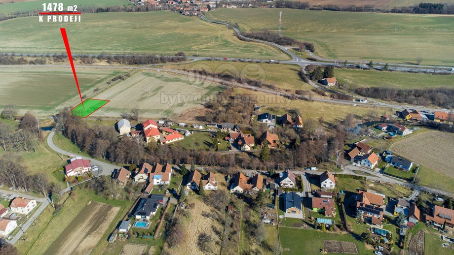 Prodej stavebního pozemku 1 478 m², Litomyšl - Nedošín