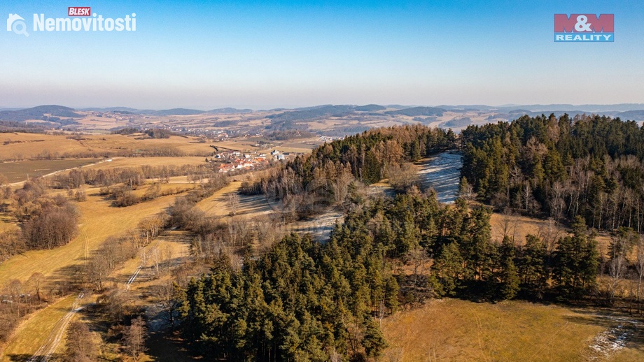 Prodej lesa 42 761 m², Nišovice