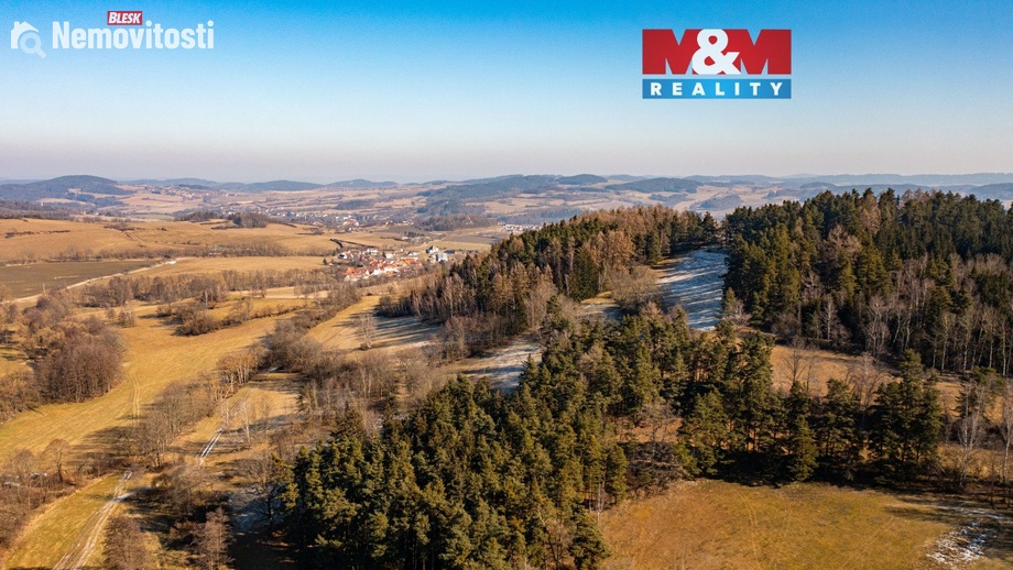 Prodej lesa 42 761 m², Nišovice
