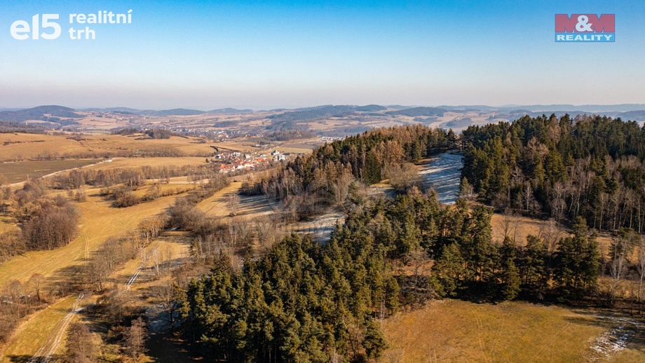 Prodej lesy, 42 761 m² - Nišovice