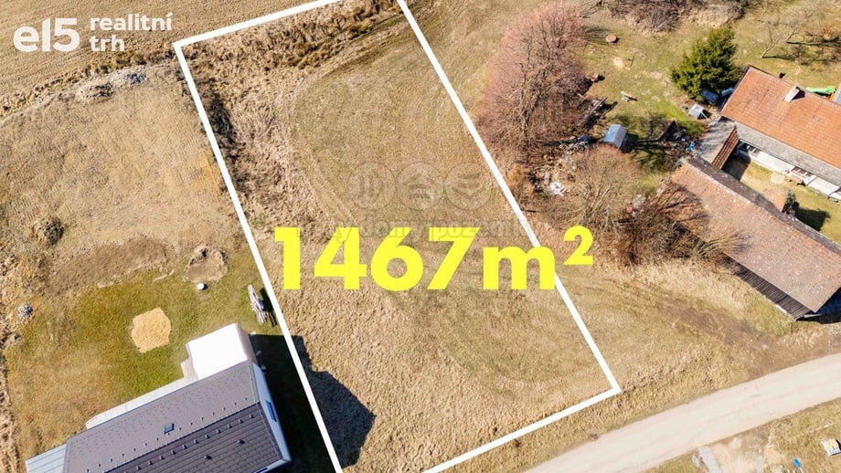 Prodej pozemky pro bydlení, 1 467 m² - Želetava - Šašovice