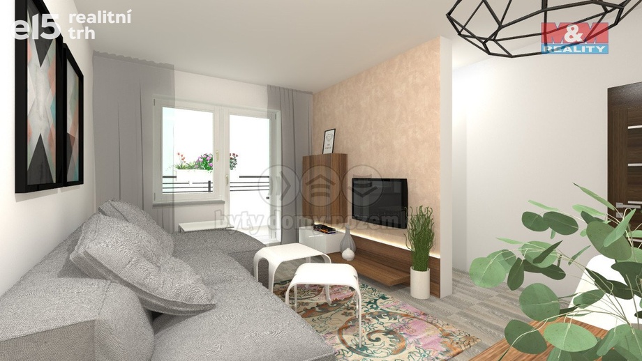 Prodej byty 1+1, 32 m² - Brtnice