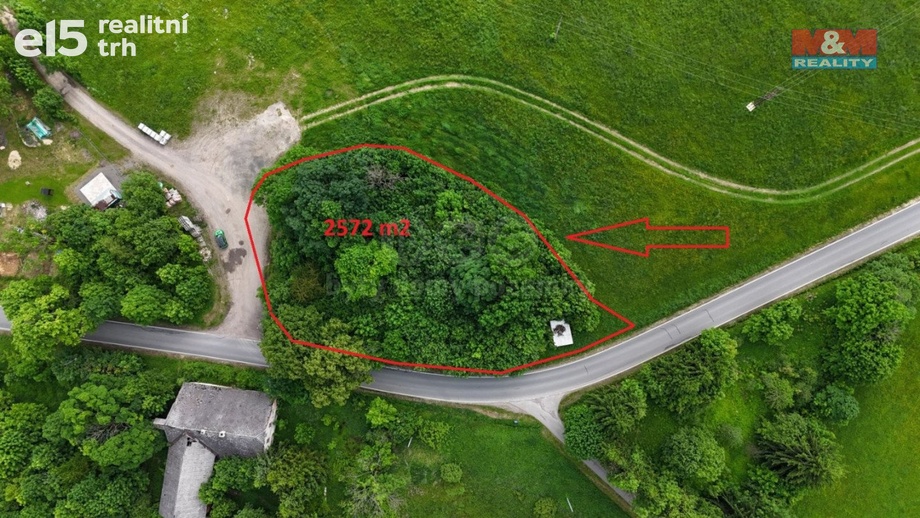Prodej pozemky pro bydlení, 2 572 m² - Králíky - Dolní Boříkovice
