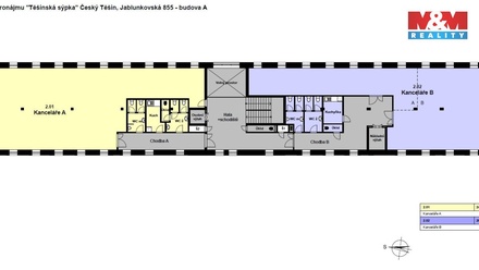Pronájem kanceláře 169 m², Český Těšín