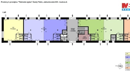 Pronájem obchodního prostoru 146 m², Český Těšín