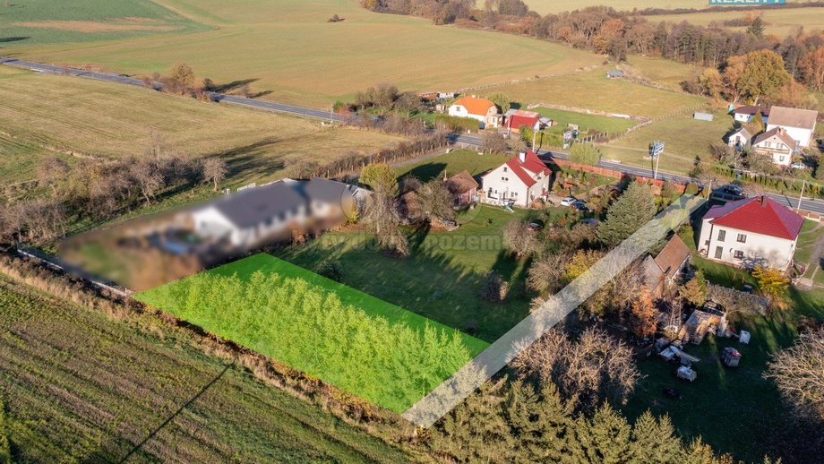 Prodej stavebního pozemku 840 m², Chocenice