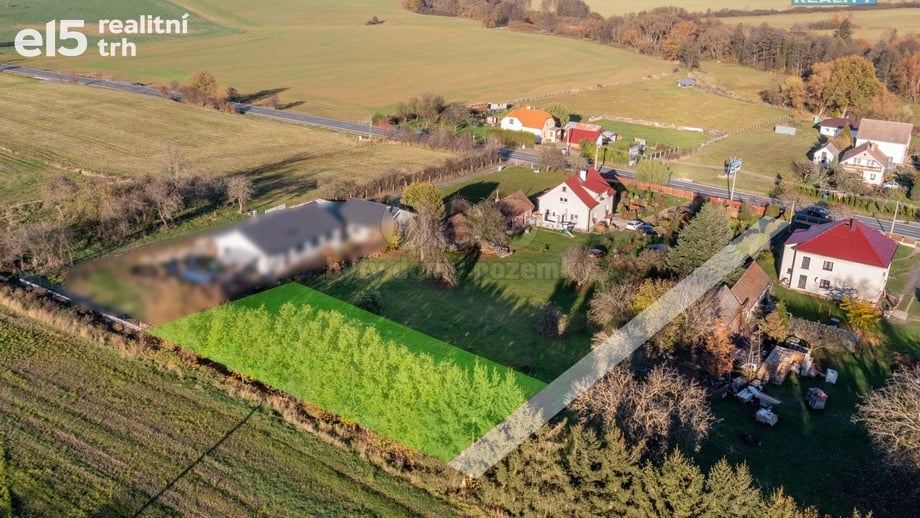 Prodej stavebního pozemku 840 m², Chocenice