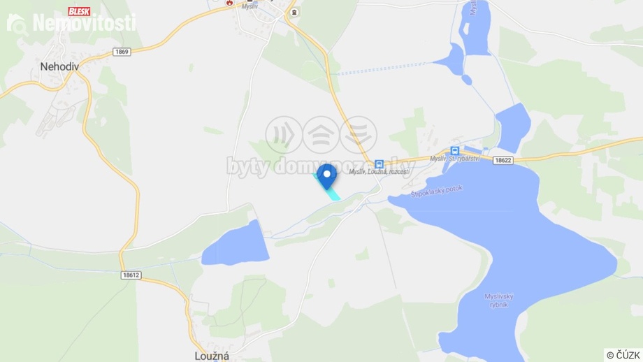 Prodej pole 7 612 m², Myslív