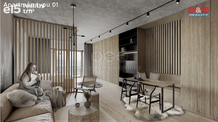 Prodej byty 1+kk, 36 m² - Ostružná - Ramzová