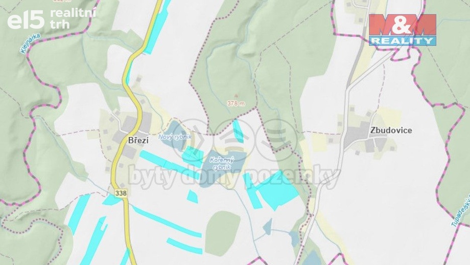 Prodej zemědělská půda, 83 857 m² - Zbýšov - Březí