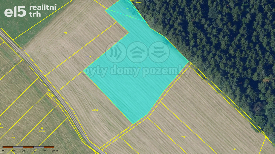 Prodej zemědělská půda, 7 409 m² - Pustá Kamenice