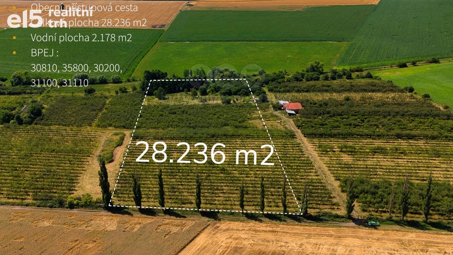 Prodej pozemky - zahrady, 28 236 m² - Jarohněvice