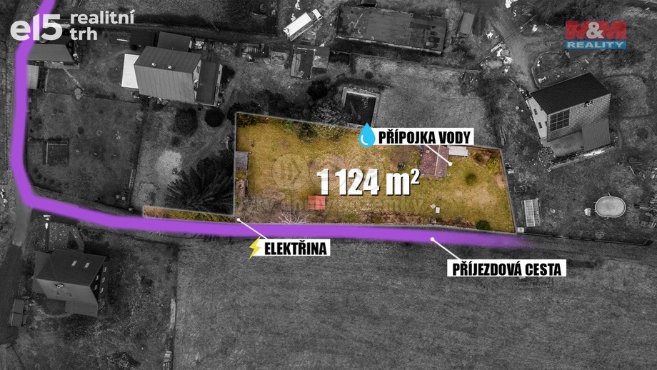 Prodej pozemky pro bydlení, 1 124 m² - Prysk - Horní Prysk