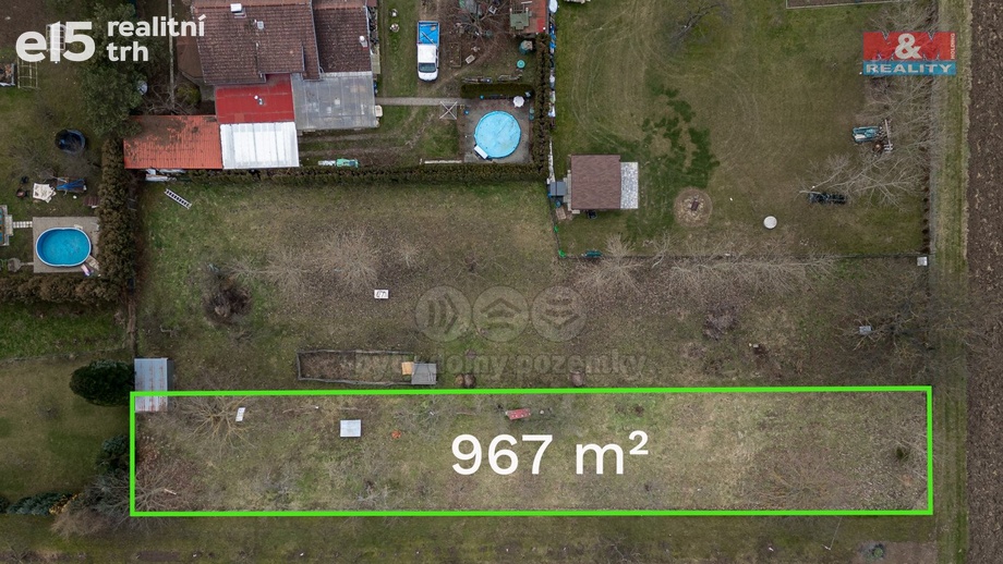 Prodej pozemky pro bydlení, 967 m² - Dub nad Moravou